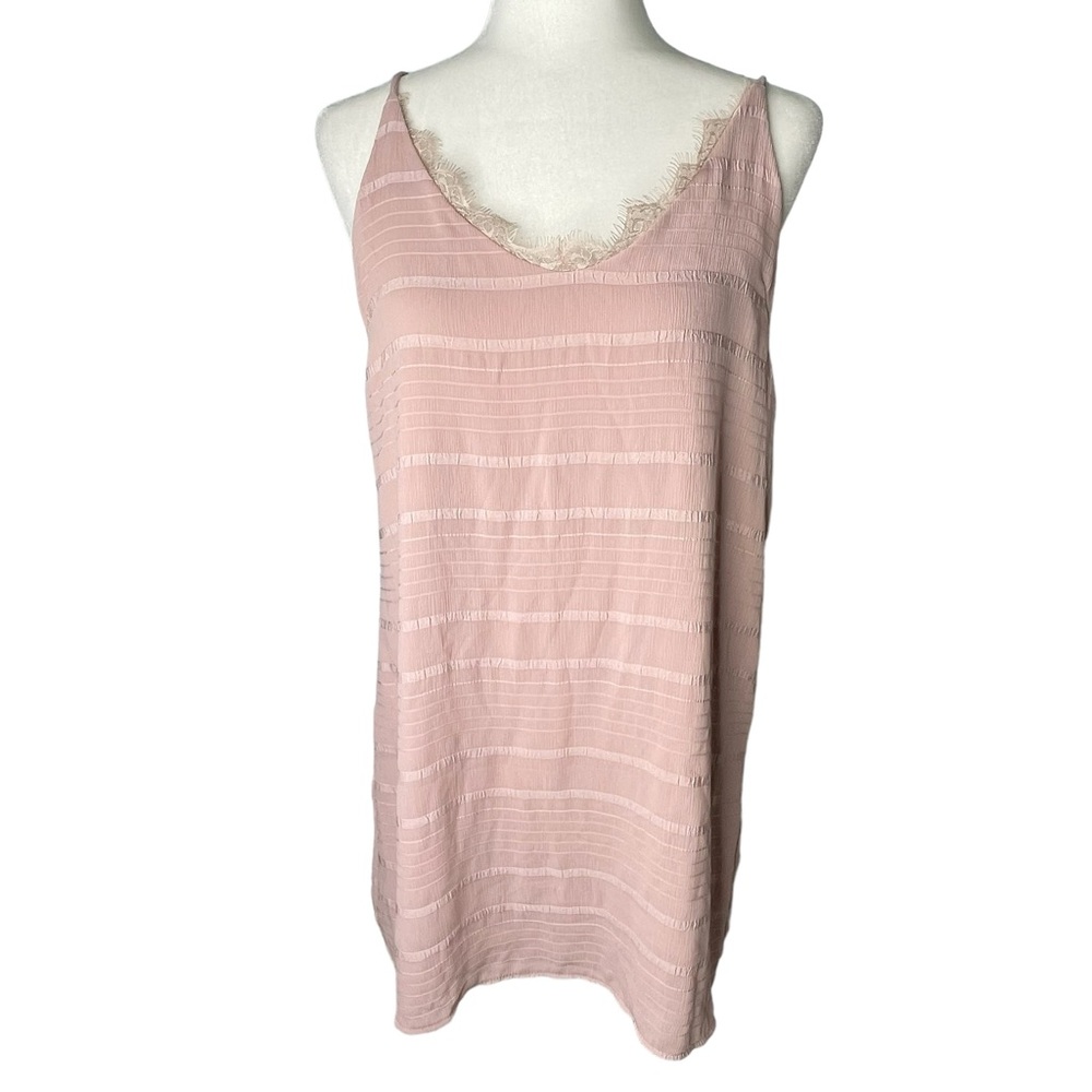 BP Pink textured pink slip dress